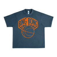 Midnight Navy Bing Bong New York Urban Heavy Tee - linhVisuals
