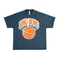 Midnight Navy Bing Bong Vintage Urban Heavy Tee - linhVisuals