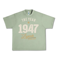 Oil Green The Year 1947 - 75th Birthday Vintage Classic Urban Heavy Tee - linhVisuals