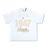 White The Year 1947 - 75th Birthday Vintage Classic Urban Heavy Tee - linhVisuals