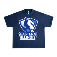 Navy eastern illinois panthers Urban Heavy Tee - linhVisuals