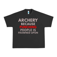 Pigment Black archery because punching people is frowned upon Urban Heavy Tee - linhVisuals