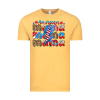 Vintage Mustard american mama Vintage Tee - CowhideDigitalArt