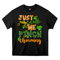 Black Just call me pinch charming St. Patricks Day Heavy Core Tee - FaDigitalArtStudio