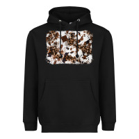 Black cowhide leopard background Heavyweight Hoodie - RanaPortraitStore