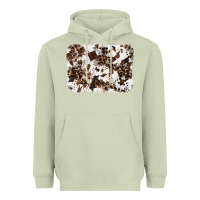Matcha cowhide leopard background Heavyweight Hoodie - RanaPortraitStore