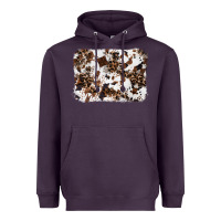 Plum cowhide leopard background Heavyweight Hoodie - RanaPortraitStore