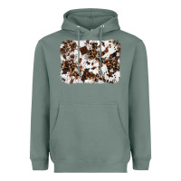 Sage cowhide leopard background Heavyweight Hoodie - RanaPortraitStore