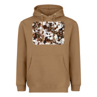 Toasted Coconut cowhide leopard background Heavyweight Hoodie - RanaPortraitStore