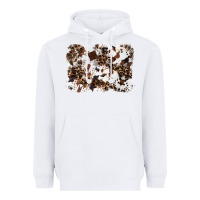 White cowhide leopard background Heavyweight Hoodie - RanaPortraitStore
