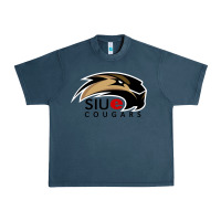 Midnight Navy siu edwardsville cougars Urban Heavy Tee - linhVisuals