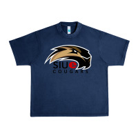 Navy siu edwardsville cougars Urban Heavy Tee - linhVisuals