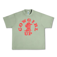 Oil Green cowgirl up leopad hat boot rodeo western country southern t shirt Urban Heavy Tee - linhVisuals
