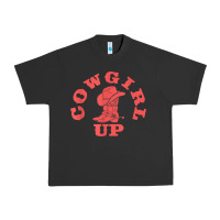 Pigment Black cowgirl up leopad hat boot rodeo western country southern t shirt Urban Heavy Tee - linhVisuals