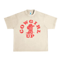Sandshell cowgirl up leopad hat boot rodeo western country southern t shirt Urban Heavy Tee - linhVisuals