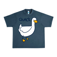 Midnight Navy quack duck Urban Heavy Tee - linhVisuals