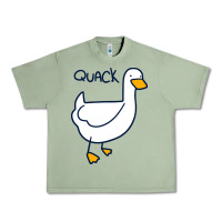 Oil Green quack duck Urban Heavy Tee - linhVisuals