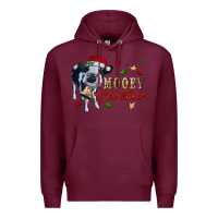 Burgundy mooey christmas Premium Hoodie - RanaPortraitStore