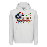 Dove Grey mooey christmas Premium Hoodie - RanaPortraitStore