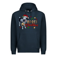 Navy mooey christmas Premium Hoodie - RanaPortraitStore