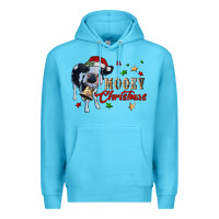 Ocean Blue mooey christmas Premium Hoodie - RanaPortraitStore