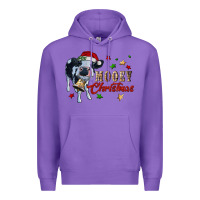 Purple mooey christmas Premium Hoodie - RanaPortraitStore