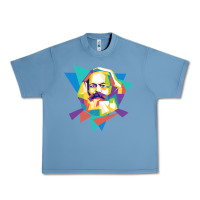 Pebble Blue karl marx get vintage Urban Heavy Tee - linhVisuals