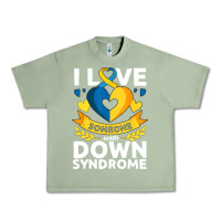 Oil Green down syndrome awareness month special needs love Urban Heavy Tee - linhVisuals