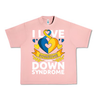 Salmon down syndrome awareness month special needs love Urban Heavy Tee - linhVisuals