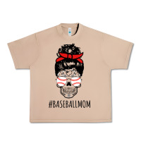 Burro Baseball Mom Skull Urban Heavy Tee - linhVisuals