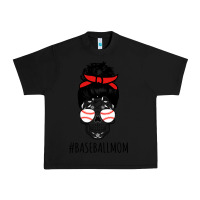 Black Baseball Mom Skull Urban Heavy Tee - linhVisuals