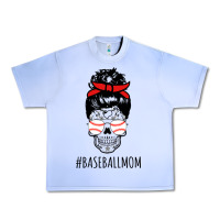 Grape Ice Baseball Mom Skull Urban Heavy Tee - linhVisuals