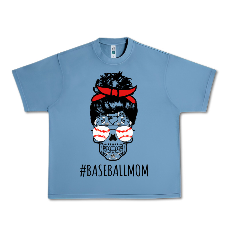 Baseball Mom Skull Urban Heavy Tee by linhVisuals | Teevron
