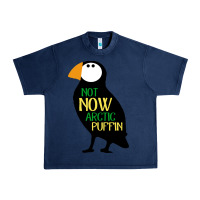 Navy not now arctic puffin! ,  not now arctic puffin Urban Heavy Tee - linhVisuals