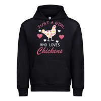Black Just A Girl Who Love Chickens Urban Hoodie - Bettercallsaul