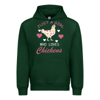 Forest Green Just A Girl Who Love Chickens Urban Hoodie - Bettercallsaul