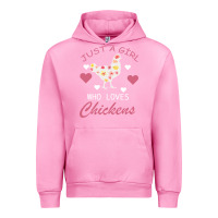 Fuchsia Pink Just A Girl Who Love Chickens Urban Hoodie - Bettercallsaul
