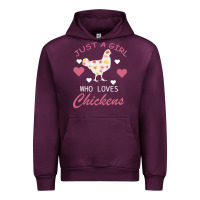 Mauve Wine Just A Girl Who Love Chickens Urban Hoodie - Bettercallsaul