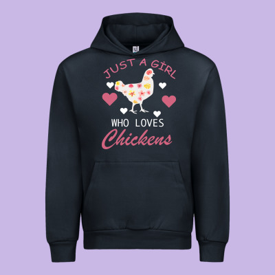 Just A Girl Who Love Chickens Urban Hoodie Designed By Bettercallsaul
