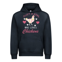 Navy Just A Girl Who Love Chickens Urban Hoodie - Bettercallsaul