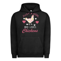 Pigment Black Just A Girl Who Love Chickens Urban Hoodie - Bettercallsaul