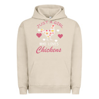 Pigment French Oak Just A Girl Who Love Chickens Urban Hoodie - Bettercallsaul