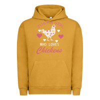 Pigment Peanut Butter Just A Girl Who Love Chickens Urban Hoodie - Bettercallsaul