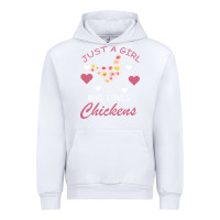 White Just A Girl Who Love Chickens Urban Hoodie - Bettercallsaul
