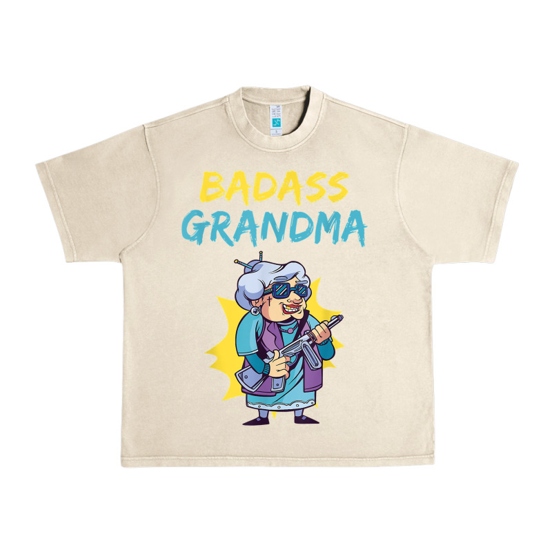Badass Grandma Family Mother Grandma T Shirt Urban Heavy Tee by linhVisuals | Teevron