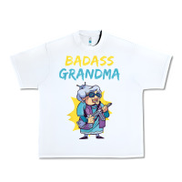 White badass grandma family mother grandma t shirt Urban Heavy Tee - linhVisuals
