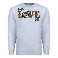 Heather Grey for the love of fall Premium Sweatshirt - RanaPortraitStore