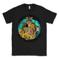 Black I Hate Everyone But Coffee Helps Classic Tee - FaDigitalArtStudio