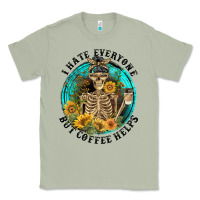 Matcha I Hate Everyone But Coffee Helps Classic Tee - FaDigitalArtStudio