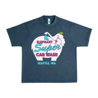 Midnight Navy pink elephant car wash Urban Heavy Tee - linhVisuals